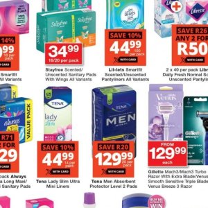 Sanitary pads libresse  at Checkers