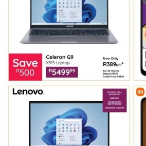 Laptop lenovo  at Bradlows/Morkels