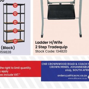 Ladder at Africa Cash and Carry