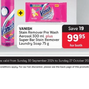 Stain remover at Makro