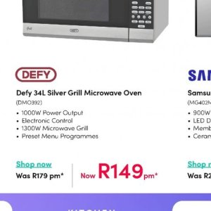 Microwave oven at Teljoy