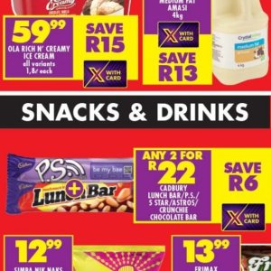 Snacks at Shoprite