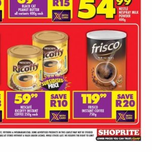 Coffee nescafe  at Shoprite