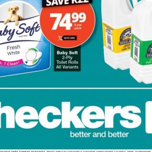 Toilet rolls at Checkers