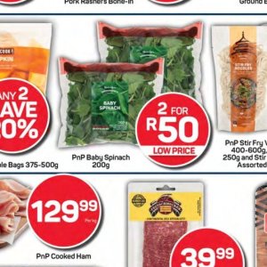 Spinach at Pick n Pay Hyper