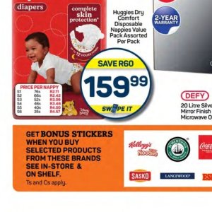 Stickers at Pick n Pay Hyper