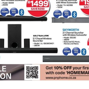 Sound bar at Pick n Pay Hyper