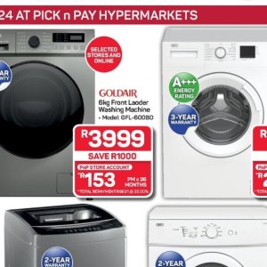 Washing machine at Pick n Pay Hyper