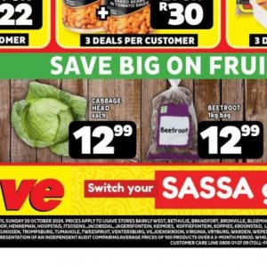 Cabbage at Usave