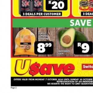 Lemons at Usave