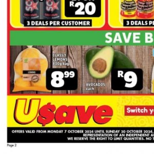 Lemons at Usave