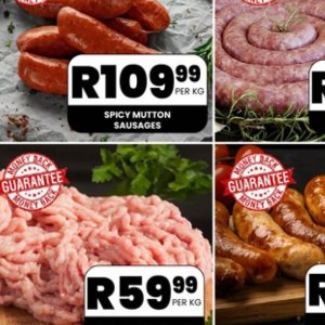 Sausages at Take n Pay