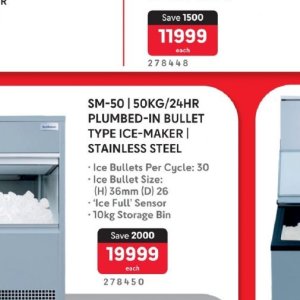 Ice maker at Makro