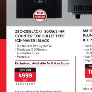 Ice maker at Makro