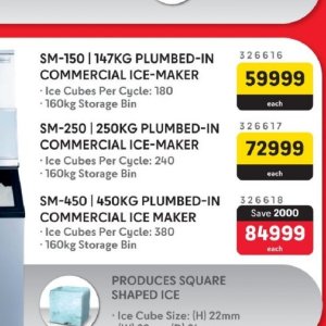 Ice maker at Makro