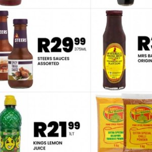 Sauces at Take n Pay