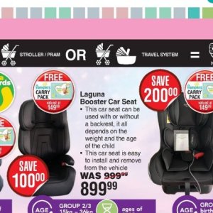 Car seat at Dis-Chem Pharmacies