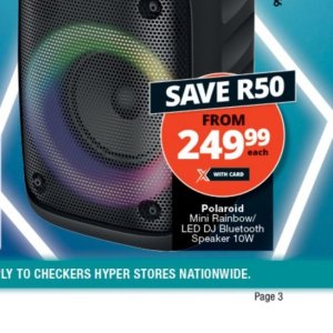 Speaker at Checkers Hyper