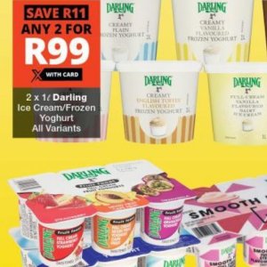 Yoghurt at Checkers