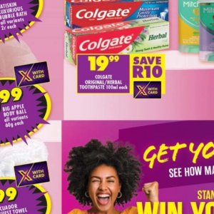 Toothpaste colgate  at Shoprite