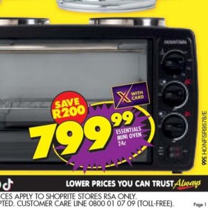 Oven at Shoprite