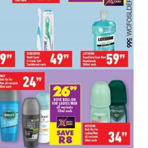 Mouthwash listerine  at Shoprite