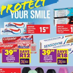 Toothpaste colgate  at Shoprite