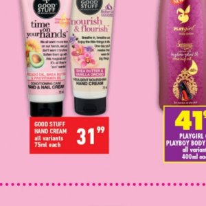 Hand cream at Shoprite