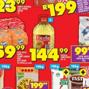 Sunflower oil at Shoprite