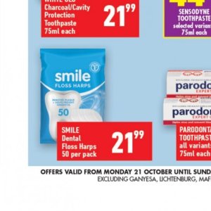 Floss sensodyne  at Shoprite