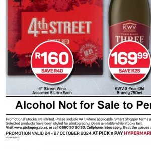 Wine at Pick n Pay Hyper