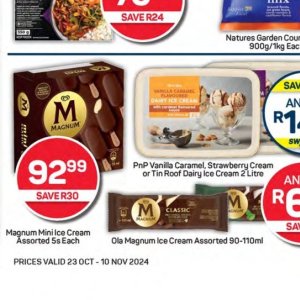 Ice cream at Pick n Pay Hyper