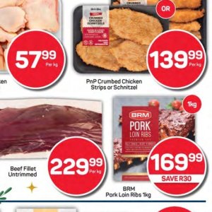 Schnitzel at Pick n Pay Hyper