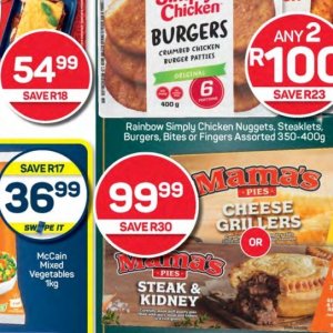 Burgers at Pick n Pay Hyper