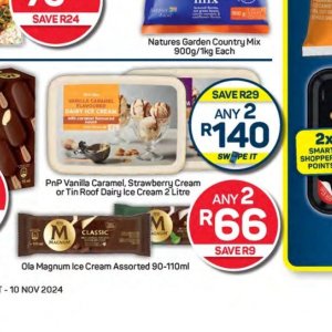 Ice cream at Pick n Pay Hyper