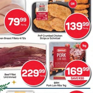 Schnitzel at Pick n Pay Hyper