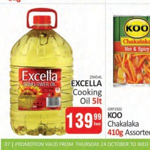 Sunflower oil at Kit Kat Cash&Carry