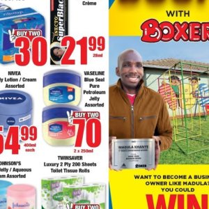 Petroleum jelly at Boxer Superstores