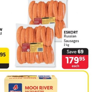 Sausages at Makro