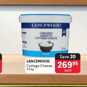 Cottage cheese at Makro