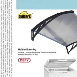 Cover at Builders Warehouse