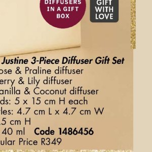 Gift set at Justine