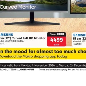 Monitor samsung  at Makro