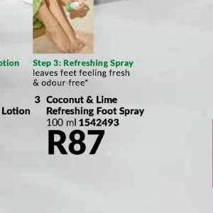 Foot spray at AVON