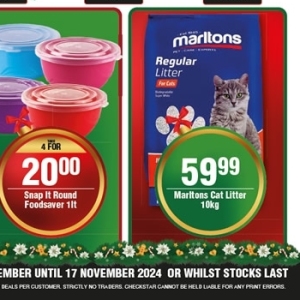 Cat litter at Check Star