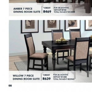 Dining room set at Russells