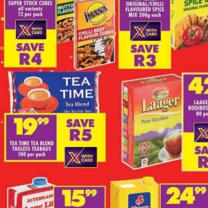 Tea at Shoprite