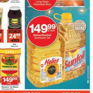 Sunflower oil at Checkers