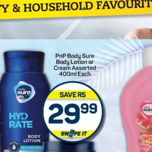 Body lotion at Pick n Pay Hyper