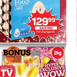 Eggs at Pick n Pay Hyper